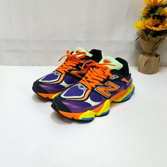 New Balance 9060 Prism Purple Vibrant Spring U9060NBX Men 8.5 Mesh/Leather Upper - Picture 2 of 16